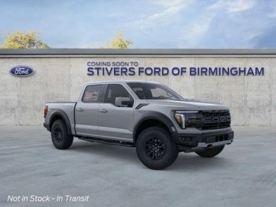 2026 Ford F-150 Raptor in Gray — front three-quarter view
