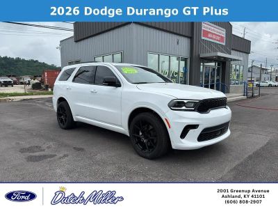 2026 Dodge Durango GT Plus in White Knuckle Clearcoat — front three-quarter view