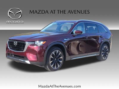 2026 Mazda CX-90 PHEV Premium Plus in Red — front three-quarter view