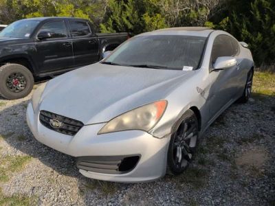 2011 Hyundai Genesis Coupe 3.8 Track in Silver — front three-quarter view