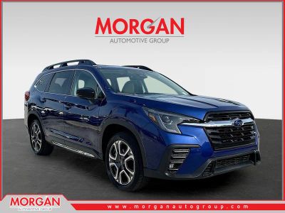 2026 Subaru Ascent Limited in Sapphire Blue Pearl — front three-quarter view