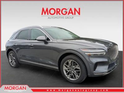 2022 Genesis GV70 2.5T Advanced in Gray — front three-quarter view