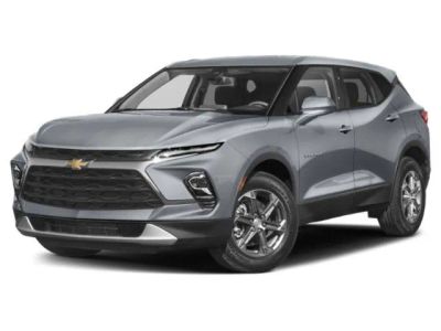 2025 Chevrolet Blazer LT in Sterling Gray Metallic — front three-quarter view