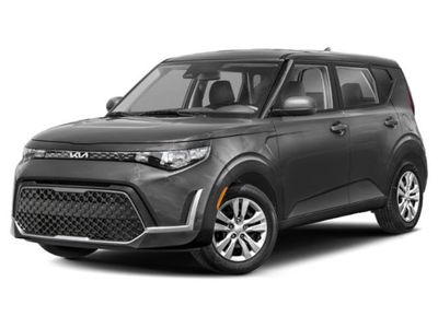 2024 Kia Soul LX in Gravity Gray — front three-quarter view