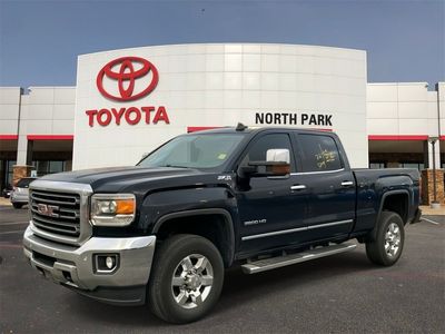 2019 GMC Sierra 3500HD SLT in Onyx Black — front three-quarter view