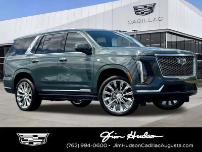 2026 Cadillac Escalade Luxury in Stone — front three-quarter view