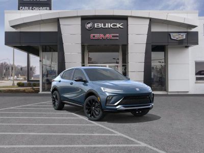 2026 Buick Envista Sport Touring in Ocean Blue Metallic — front three-quarter view