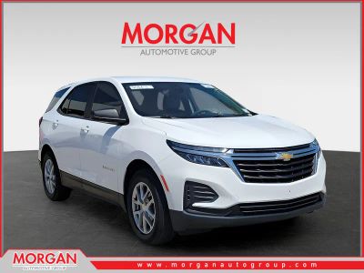 2023 Chevrolet Equinox LS in Summit White — front three-quarter view