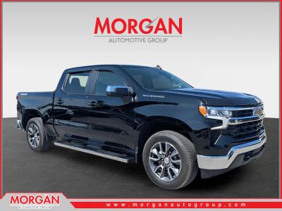 2023 Chevrolet Silverado 1500 LT in Black — front three-quarter view