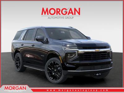 2026 Chevrolet Tahoe LS in Black — front three-quarter view