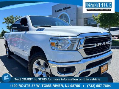 2021 RAM 1500 Big Horn in Bright White Clearcoat — front three-quarter view