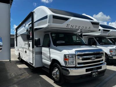 2027 Entegra ODYSSEY — front three-quarter view
