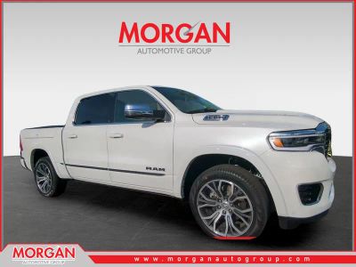 2026 Ram 1500 Tungsten in White — front three-quarter view