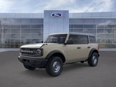 2026 Ford Bronco in Desert Sand — front three-quarter view