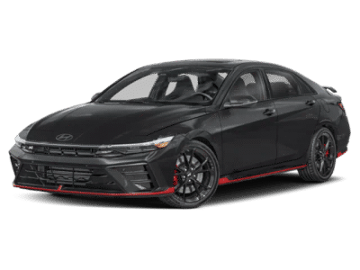2026 Hyundai ELANTRA N Base in Abyss Black — front three-quarter view