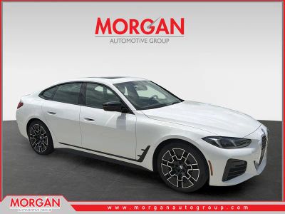 2025 BMW 4 Series 430i Gran Coupe in White — front three-quarter view