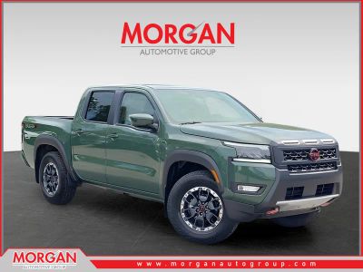 2026 Nissan Frontier PRO-X in Green — front three-quarter view