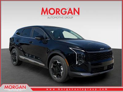 2026 Kia Sportage EX in Ebony Black — front three-quarter view