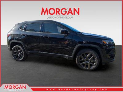 2026 Jeep Compass Latitude in Black — front three-quarter view