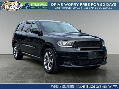2019 Dodge Durango R/T in Black — front three-quarter view