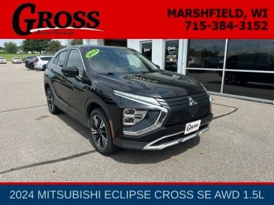 2024 Mitsubishi Eclipse Cross SE in Black — front three-quarter view