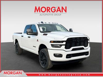 2026 Ram 3500 Big Horn in White — front three-quarter view