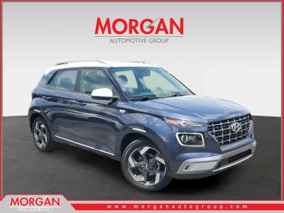 2023 Hyundai Venue Limited in Denim w/White Roof — front three-quarter view