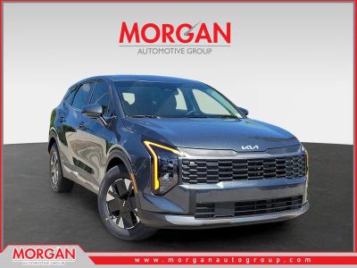 2026 Kia Sportage Hybrid LX in Gravity Gray — front three-quarter view