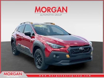 2026 Subaru Crosstrek Wilderness in Red — front three-quarter view