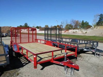 2026 Heartland 82"x14' Steel Utility — front three-quarter view