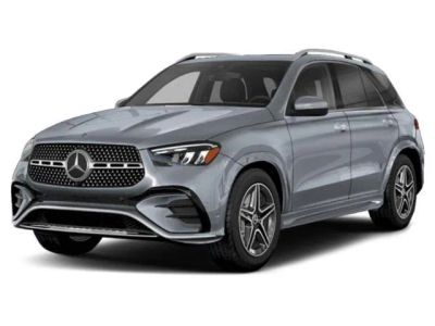 2026 Mercedes-Benz GLE 450 in Twilight Blue Metallic — front three-quarter view