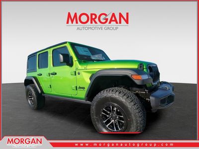 2026 Jeep Wrangler Willys in Green — front three-quarter view