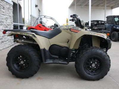 2025 Yamaha Kodiak 450 EPS Fall Beige w/ Realtree Edge — front three-quarter view