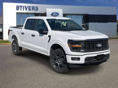 2026 Ford F-150 STX in Oxford White — front three-quarter view