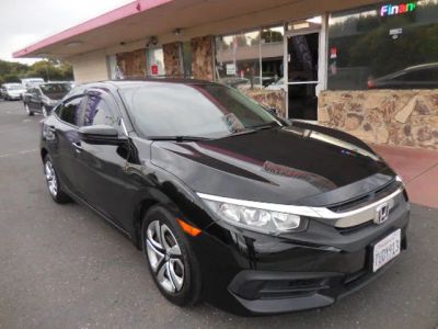 2016 Honda Civic in Black — front three-quarter view