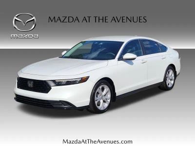 2024 Honda Accord LX in White — front three-quarter view