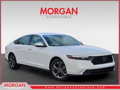 2023 Honda Accord Sedan EX in Platinum White Pearl — front three-quarter view