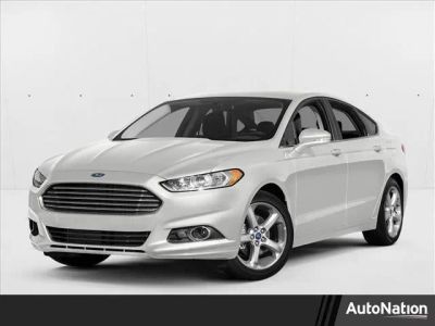 2016 Ford Fusion SE in White — front three-quarter view