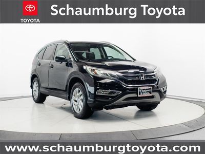 2015 Honda CR-V EX-L in Black — front three-quarter view