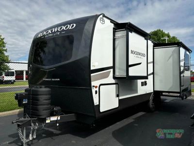 2026 Forest River RV Rockwood Ultra Lite — rear three-quarter view