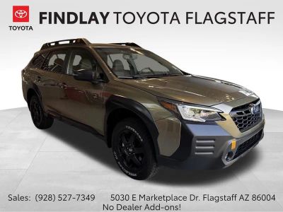 2023 Subaru Outback Wilderness in Autumn Green Metallic — front three-quarter view