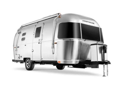 2027 Airstream Caravel — front three-quarter view