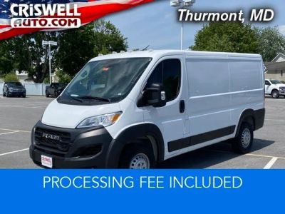 2025 RAM ProMaster 2500 Cargo Van Tradesman Low Roof 136' WB w/Pass Seat in Bright White — front three-quarter view