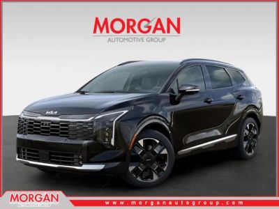 2026 Kia Sportage Hybrid SX-Prestige in Black — front three-quarter view