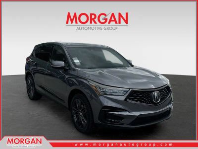 2019 Acura RDX w/A-Spec Pkg in Gray — front three-quarter view