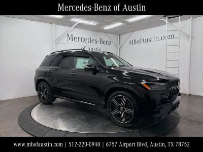 2026 Mercedes-Benz GLE 450 in Black — front three-quarter view