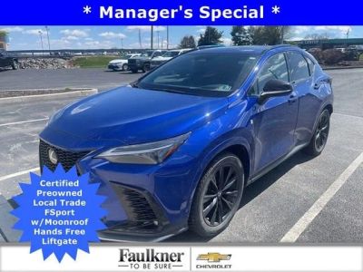 2023 Lexus NX 350 F SPORT Handling in Ultrasonic Blue Mica 0[Xcultrasonic] — front three-quarter view