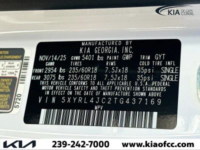2026 Kia Sorento — photo 44 view