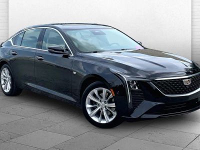 2025 Cadillac CT5 Premium Luxury in Black Raven — front three-quarter view