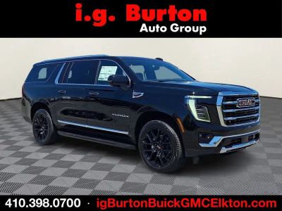 2026 GMC Yukon XL Elevation in Onyx Black — front three-quarter view